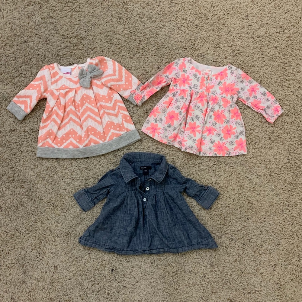 3 Baby Girl Dress Bundle